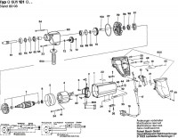 Bosch 0 601 101 907 Ub(J)75B 26 Drill 230 V / Eu Spare Parts